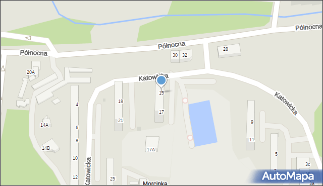 Jastrzębie-Zdrój, Katowicka, 15, mapa Jastrzębie-Zdrój
