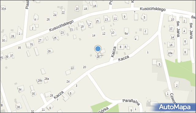 Jawiszowice, Kacza, 18, mapa Jawiszowice