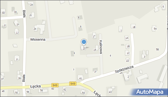 Jawiszowice, Kalinowa, 13, mapa Jawiszowice