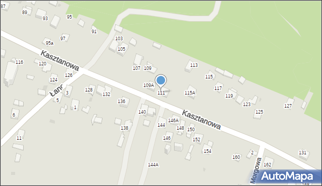 Jaworzno, Kasztanowa, 111, mapa Jaworzno