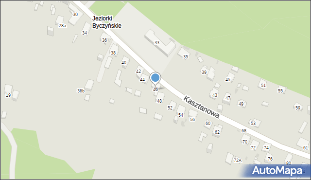 Jaworzno, Kasztanowa, 46, mapa Jaworzno