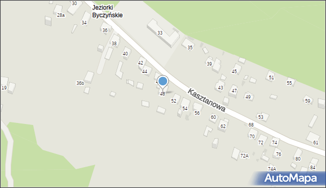 Jaworzno, Kasztanowa, 48, mapa Jaworzno
