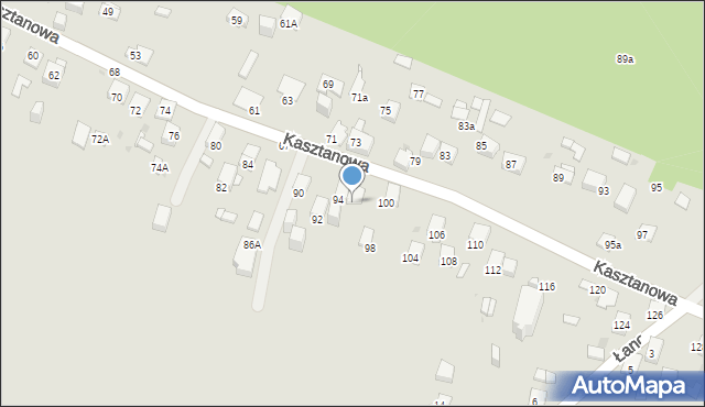 Jaworzno, Kasztanowa, 96, mapa Jaworzno