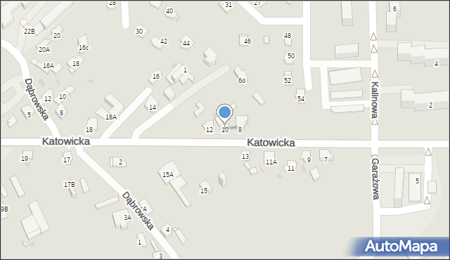 Jaworzno, Katowicka, 10, mapa Jaworzno