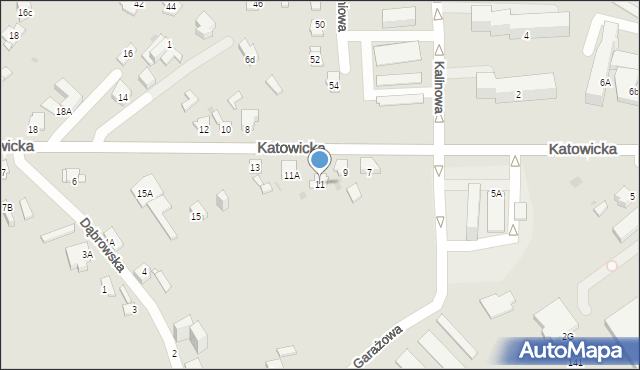 Jaworzno, Katowicka, 11, mapa Jaworzno