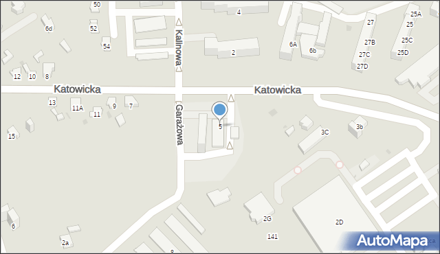 Jaworzno, Katowicka, 5, mapa Jaworzno