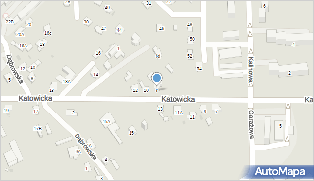 Jaworzno, Katowicka, 8, mapa Jaworzno