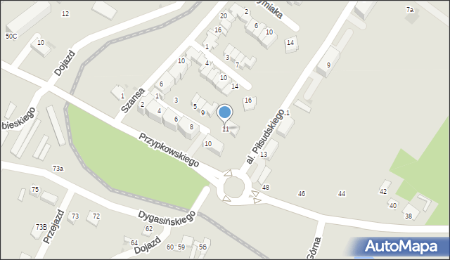 Jędrzejów, Karczewskiego Jana, dr., 11, mapa Jędrzejów