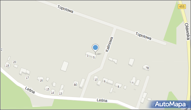 Jelcz-Laskowice, Kalinowa, 9, mapa Jelcz-Laskowice