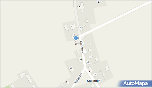 Kaborno, Kaborno, 10, mapa Kaborno