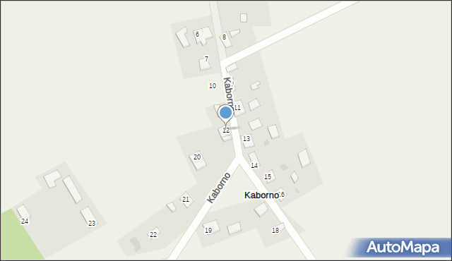 Kaborno, Kaborno, 12, mapa Kaborno