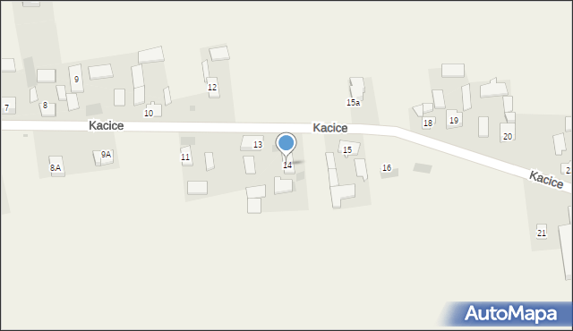 Kacice, Kacice, 14, mapa Kacice