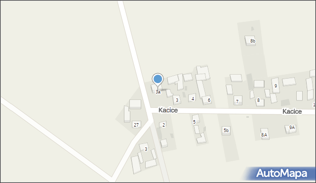 Kacice, Kacice, 3a, mapa Kacice
