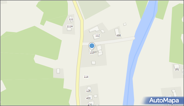 Kąclowa, Kąclowa, 113, mapa Kąclowa