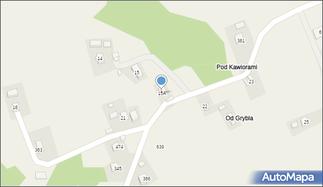 Kąclowa, Kąclowa, 15A, mapa Kąclowa