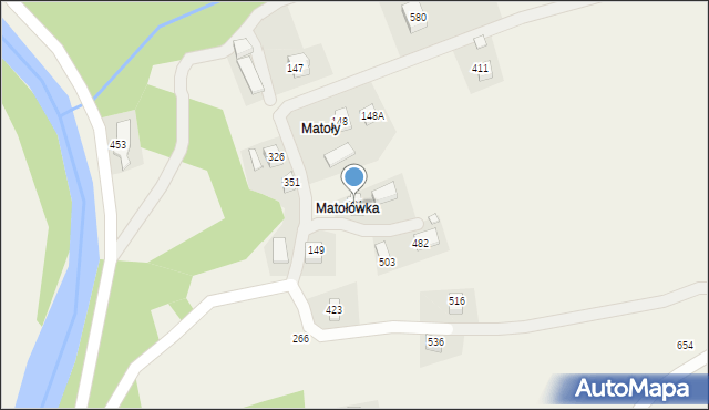 Kąclowa, Kąclowa, 281, mapa Kąclowa