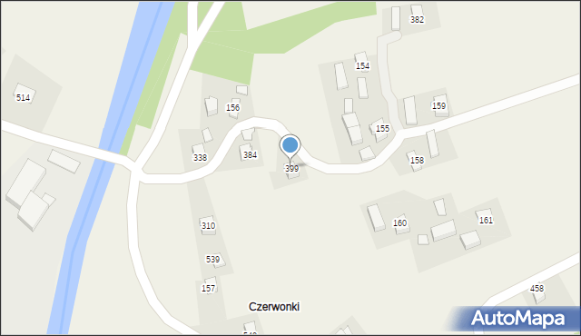 Kąclowa, Kąclowa, 399, mapa Kąclowa