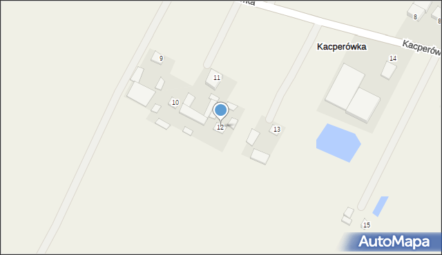 Kacperówka, Kacperówka, 12, mapa Kacperówka