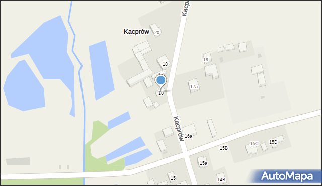 Kacprów, Kacprów, 16, mapa Kacprów