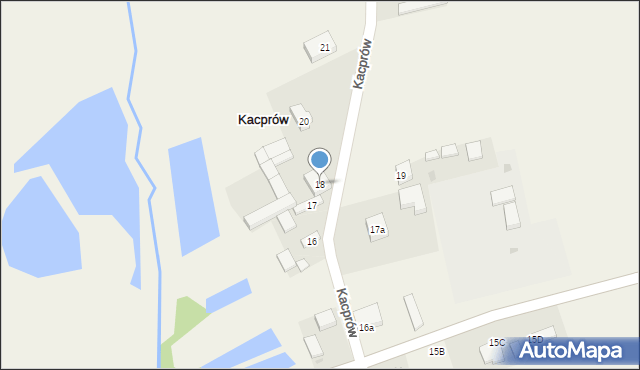 Kacprów, Kacprów, 18, mapa Kacprów