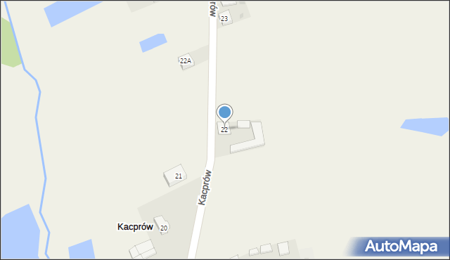 Kacprów, Kacprów, 22, mapa Kacprów