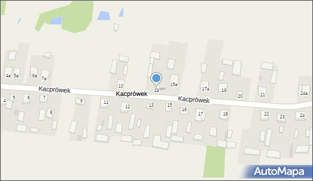 Kacprówek, Kacprówek, 14, mapa Kacprówek