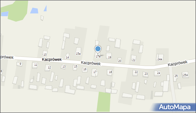 Kacprówek, Kacprówek, 17a, mapa Kacprówek