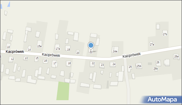 Kacprówek, Kacprówek, 21, mapa Kacprówek