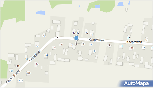 Kacprówek, Kacprówek, 5, mapa Kacprówek