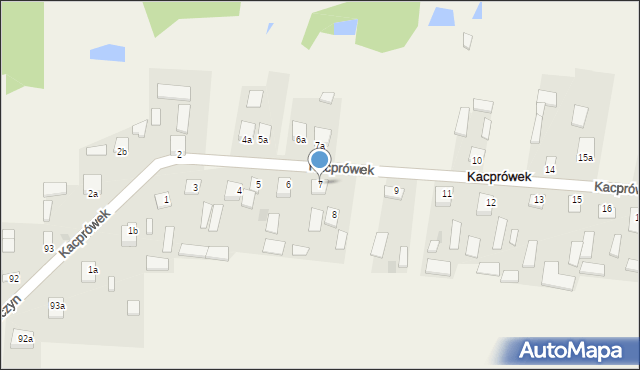 Kacprówek, Kacprówek, 7, mapa Kacprówek