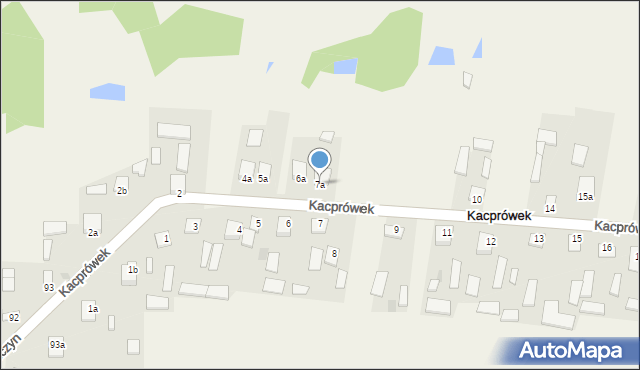 Kacprówek, Kacprówek, 7a, mapa Kacprówek