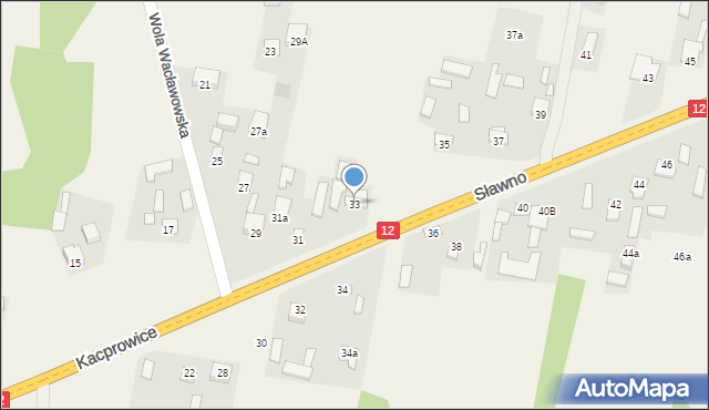 Kacprowice, Kacprowice, 33, mapa Kacprowice