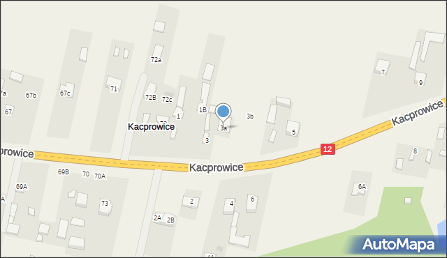 Kacprowice, Kacprowice, 3a, mapa Kacprowice