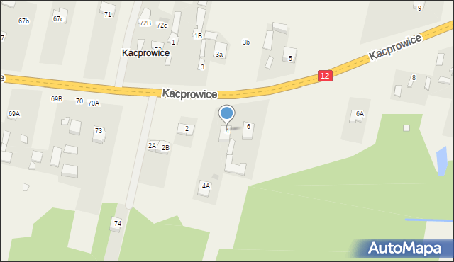 Kacprowice, Kacprowice, 4, mapa Kacprowice