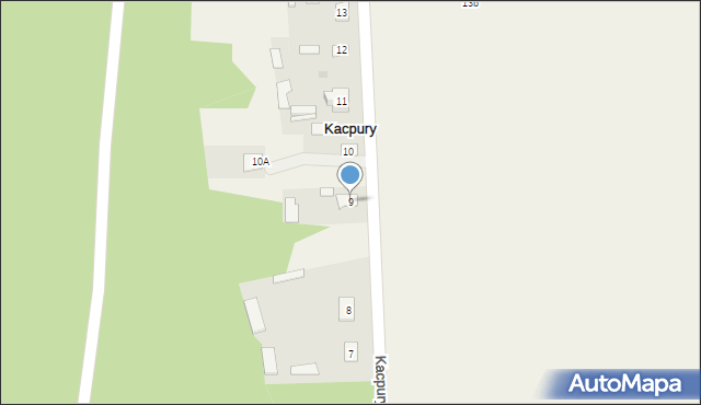 Kacpury, Kacpury, 9, mapa Kacpury