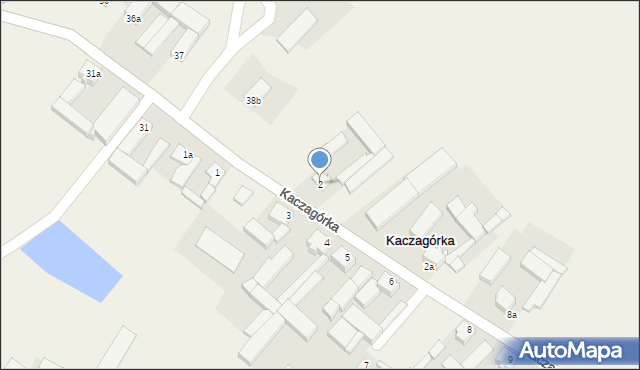 Kaczagórka, Kaczagórka, 2, mapa Kaczagórka