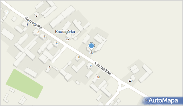 Kaczagórka, Kaczagórka, 8a, mapa Kaczagórka