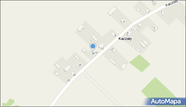 Kaczały, Kaczały, 14, mapa Kaczały