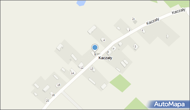 Kaczały, Kaczały, 8, mapa Kaczały