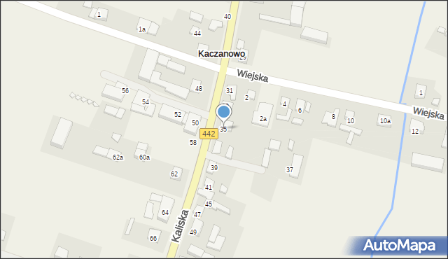 Kaczanowo, Kaliska, 35, mapa Kaczanowo