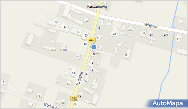 Kaczanowo, Kaliska, 39, mapa Kaczanowo