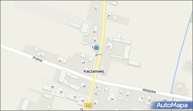 Kaczanowo, Kaliska, 40, mapa Kaczanowo