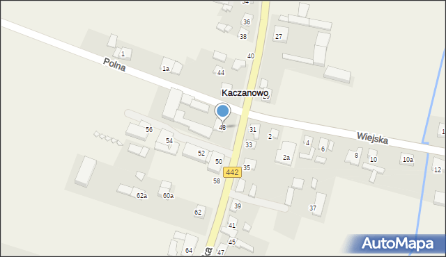 Kaczanowo, Kaliska, 48, mapa Kaczanowo