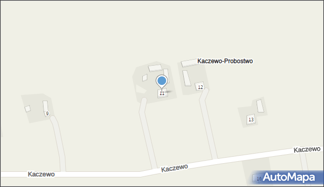 Kaczewo, Kaczewo, 11, mapa Kaczewo