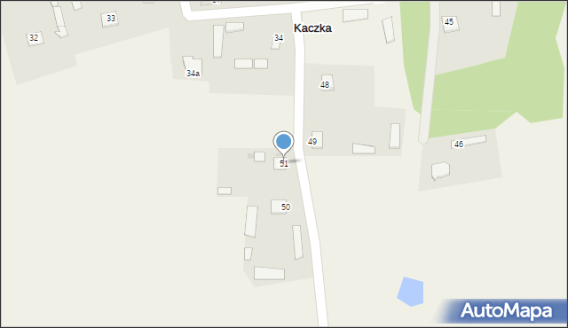 Kaczka, Kaczka, 51, mapa Kaczka