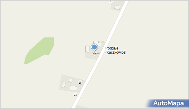 Kaczkowice, Kaczkowice, 26, mapa Kaczkowice