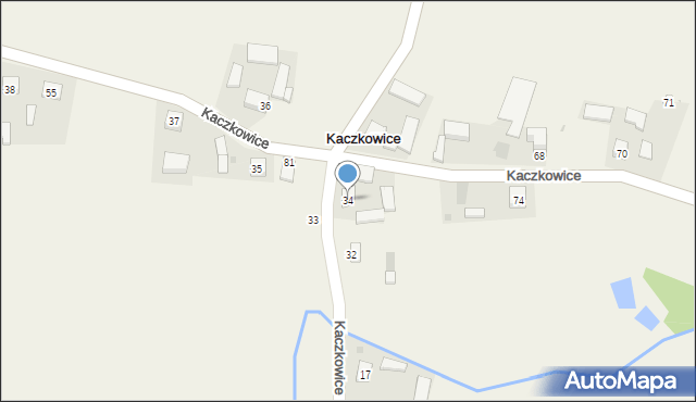 Kaczkowice, Kaczkowice, 34, mapa Kaczkowice