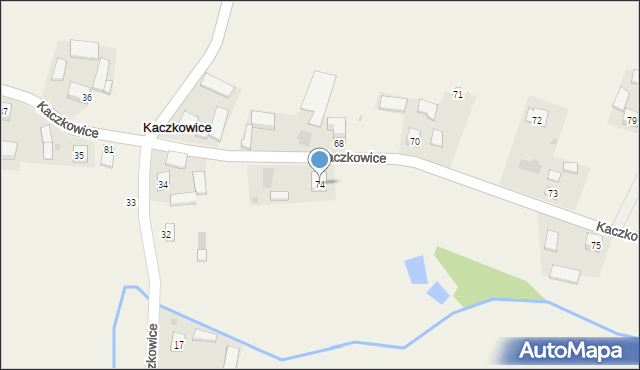 Kaczkowice, Kaczkowice, 74, mapa Kaczkowice