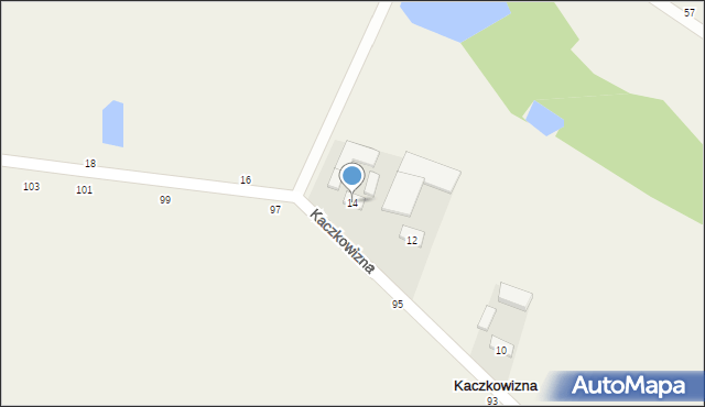 Kaczkowizna, Kaczkowizna, 14, mapa Kaczkowizna