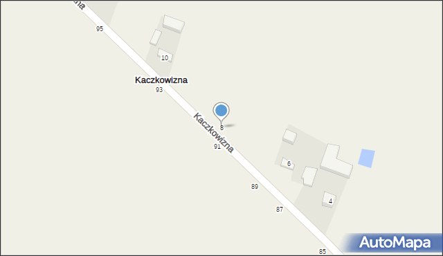 Kaczkowizna, Kaczkowizna, 8, mapa Kaczkowizna